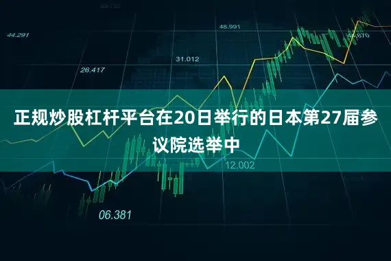 正规炒股杠杆平台在20日举行的日本第27届参议院选举中