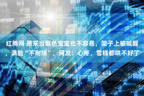 红腾网 原来当飘色宝宝也不容易，架子上被喊醒，满脸“不耐烦”，网友：心疼，雪糕都哄不好了